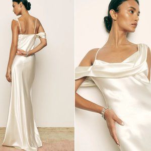 Reformation Ronda Silk Dress